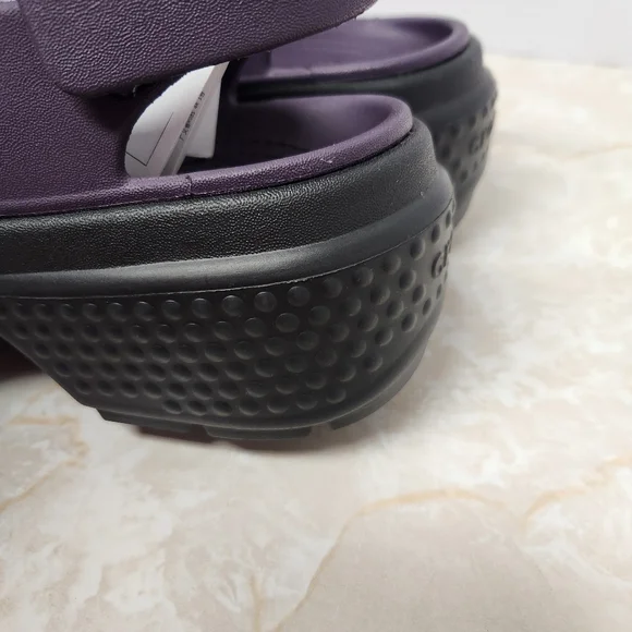 New Crocs Stomp Fisherman Sandal Unisex Size Men 5 / Women 7 Dark Purple - Picture 5 of 10